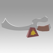 star trek contact klingon mekleth cosplay prop cosplay-prop weapon 3d print model - Mito3D
