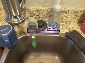 kitchen sink tool holder water return kitchen-gadget kitchenware sink-plug drain dishwand 3d print model - Mito3D