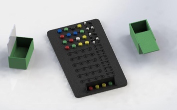 deha yazı tahtası oyun oyuncaklar game Oyun box iğneler board masa oyunu 3d print model - Mito3D