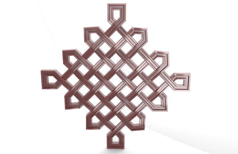 celtique nœud ornement cnc déco bas relief routeur art médiéval viking 3D print model - Mito3D