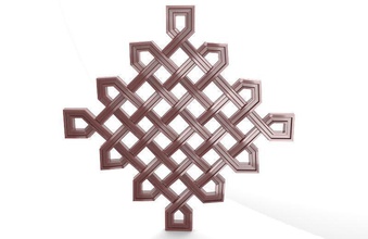 celtique nœud ornement cnc déco bas relief routeur art médiéval viking 3d print model - Mito3D