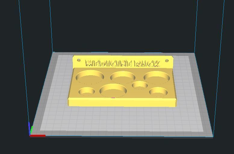 ilaç merkez medicine cabinet tray 3D print model - Mito3D