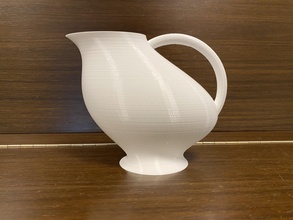leite jarro Finlândia Projeto arte rega suculento milk jug 3d print model - Mito3D