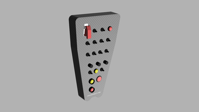 porsche 911rsr botón caja cabina Simrig Simrace 911 rsr maestro empuje logitech fanatec osw Simulación 3d print model - Mito3D