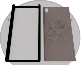 sony xperia z3 customizable covers eclon cases pinshape cover case 3d printer 3d print model - Mito3D