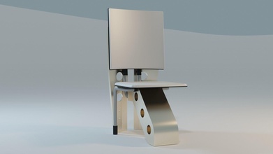 futuristisch Tabelle Stuhl modern living moderner Stil Zukunft 3d print model - Mito3D