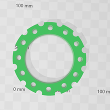 70mm pcd Rad Abstandshalter simracing Lenkung wheel mount 3d print model - Mito3D