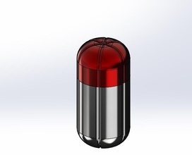 agiter pilule récipient magnetic key holder magnétique Cas gaine aimants 3d print model - Mito3D