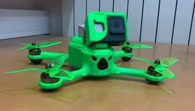 gara drone fpv elicottero racedrone 3d print model - Mito3D