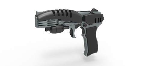 phaser pistol em-33 star trek enterprise gun weapon printable print toy prop replica cosplay starfleet startrek em33 scifi firearm sidearm blaster 3d print model - Mito3D