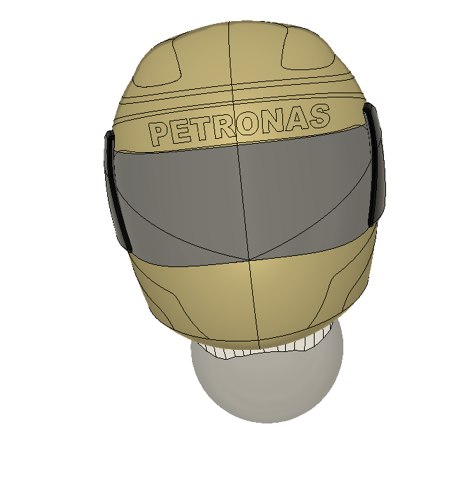 f1 casque helmet costume 3D print model - Mito3D