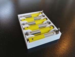 bateria caso bainha 6x aaa baterias battery box 3d print model - Mito3D