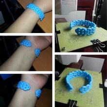 open cuff bracelet pinshape jewelry gift fashion 3d 3d print model - Mito3D