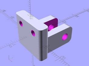 ekobots - tiny end-stop fix pinshape threaded rod suport parts endstop 3d printer 3d print model - Mito3D