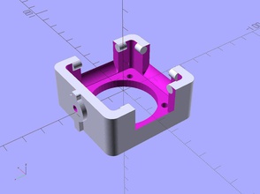 ekobots - motor cooler pinshape parts fan mount cooling 40mm 3d printer 3d print model - Mito3D