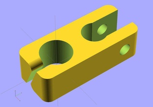ekobos - cable mendel prusa pinshape threaded rod parts holder clip 3d printer 3d print model - Mito3D