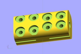 ekobots - motor shaft coupler pinshape z-axis parts 3d printer 3d print model - Mito3D