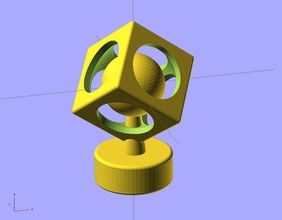 ekobots esfera cubo pinshape juguete ornamento matemáticas regalo ingeniería 3d print model - Mito3D