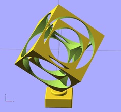 ekobots mau emblema pinshape giocattolo sfera regalo ingegneria cubo box 3d print model - Mito3D