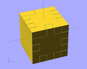 ekobots cubo madera rompecabezas pinshape puzzle piezas monte 3d print model - Mito3D