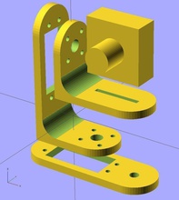 ekobots - camera pan & tilt pinshape surveillance security automation arduino 3d print model - Mito3D