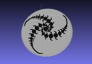 frattale pinshape logo 3d print model - Mito3D