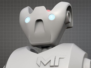 makertron Roboter Kopf pinshape design contest 3d print model - Mito3D