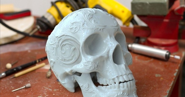 skull ornament jeff download free stl model printablescom 3d models world & scans people 3d print model - Mito3D