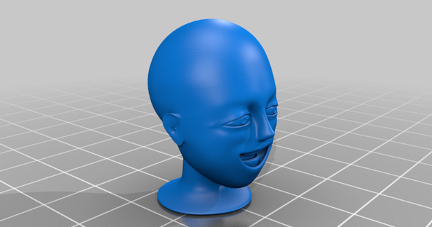 freundlich Gesicht sonderbuilds download frei stl Modell Printablescom 3d Modelle Kunst Design Skulpturen Kopf 3d print model - Mito3D