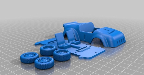carreras coche vehiculo construcciones especiales descargar gratis stl modelo imprimiblescom 3d modelos juguetes juegos vehiculos 3d print model - Mito3D