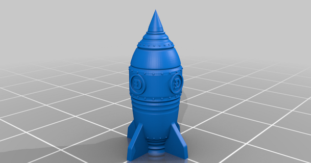 doge rocket jt3dp llc download free stl model printablescom 3d models toys & games vehicles 3d print model - Mito3D