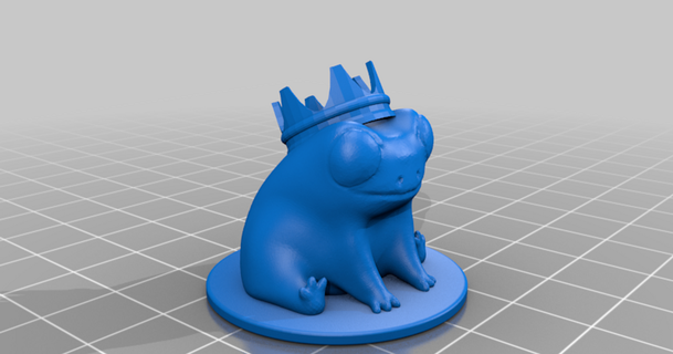 fred frog king adamtkwallace download free stl model printablescom 3d models world & scans animals cute 3d print model - Mito3D