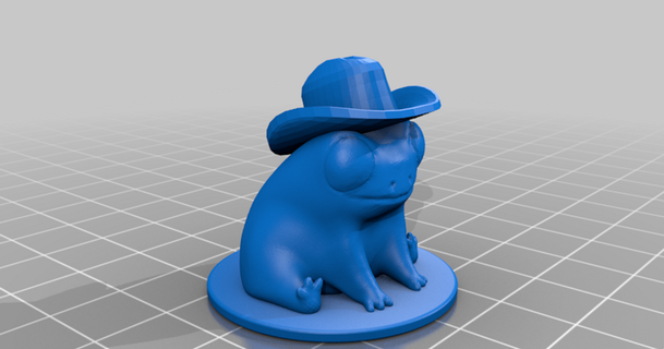 fred frog cowboy adamtkwallace download free stl model printablescom 3d models world & scans animals 3d print model - Mito3D