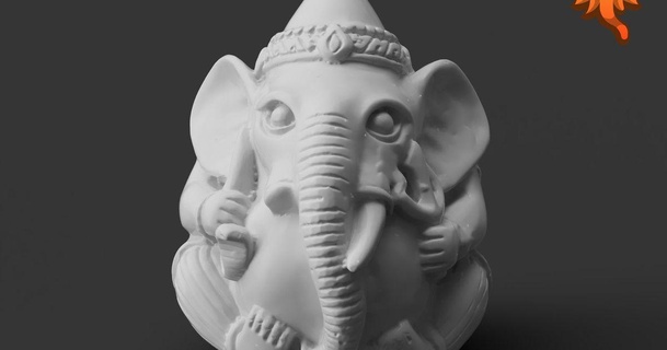 ganesha pot belly universes making gods india download free stl model printablescom 3d models art & design sculptures ball elephant ganesh god 3d print model - Mito3D
