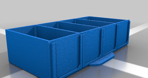 modular shelf variations - small parts storage zach download free stl model printablescom 3d models hobby & makers tools box container dnd drawer e12 3d print model - Mito3D