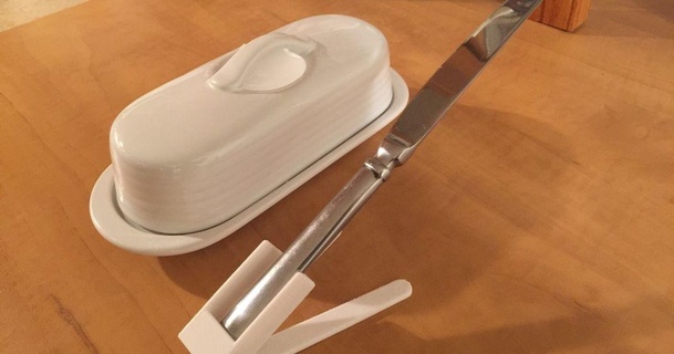 butter knife stand holder jhwblender download free stl model printablescom 3d models household kitchen 3d print model - Mito3D