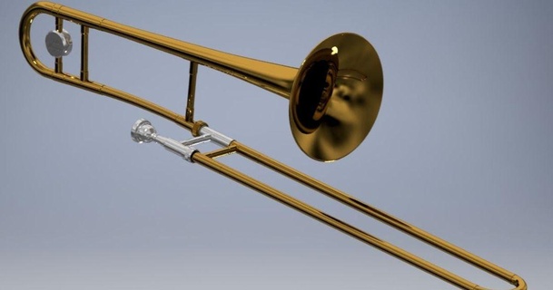 trombone mucolaser Scarica gratuito stl modello printablescom 3d Modelli passatempo creatori musica 12c ottone strumento boccaglio 3d print model - Mito3D