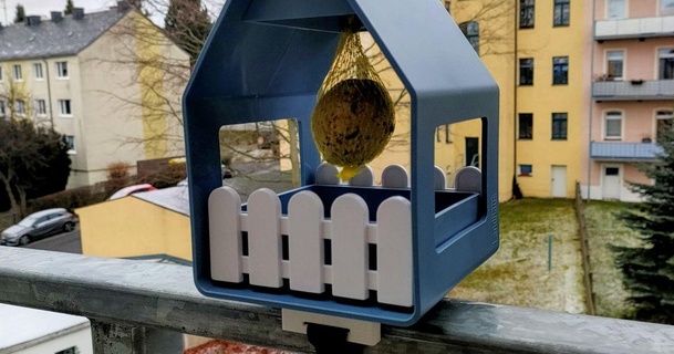 birdhouse holder nftland download free stl model printablescom 3d models household outdoor & garden bird birdfeeder birdhousechallenge 3d print model - Mito3D