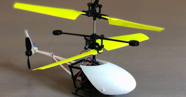 rc elicottero Sauquinn Scarica gratuito stl modello printablescom 3d Modelli passatempo creatori robotica 3d print model - Mito3D