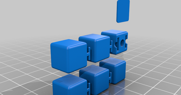 1x2x3 rubik cubo Sauquinn Scarica gratuito stl modello printablescom 3d Modelli giocattoli Giochi puzzle brain teasers 3d print model - Mito3D