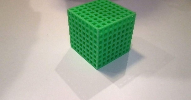 9x9 lattice cube saulquinn download free stl model printablescom 3d models printers test 3d print model - Mito3D
