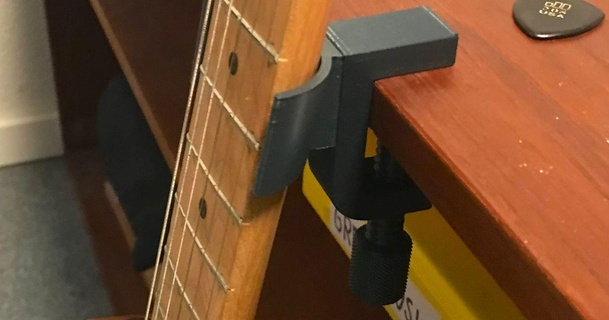 guitar neck saver grey download free stl model printablescom 3d models hobby & makers music electricguitar 3d print model - Mito3D