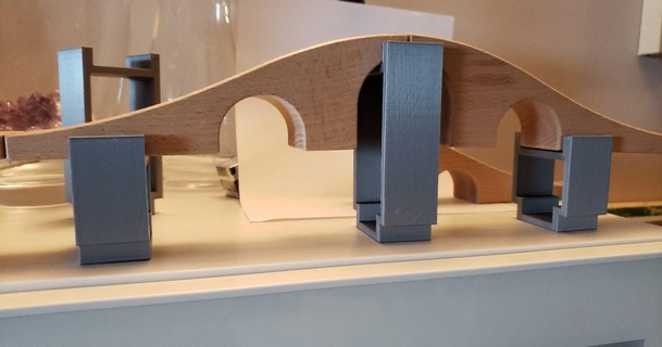 madeira trem pista suporte Reza baixar livre stl modelo printablescom 3d modelos brinquedos jogos ar trilho 3d print model - Mito3D