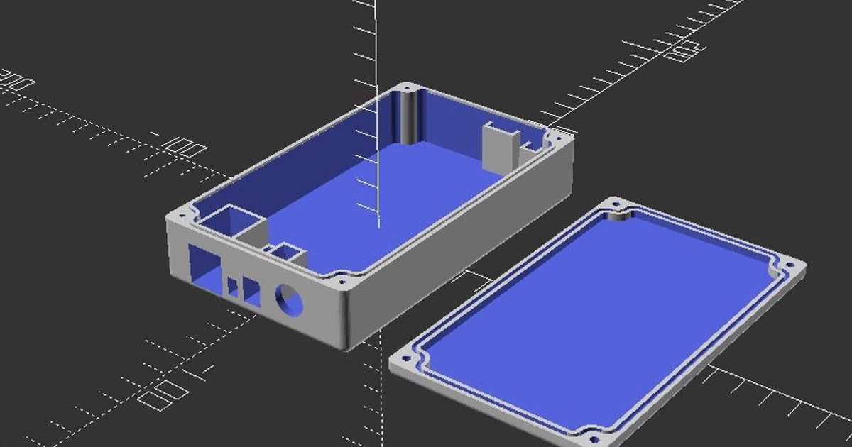 wasserdicht Forumslader Gehäuse Aquila download frei stl Modell Printablescom 3d Modelle Sport draussen parametrisch wasserfeste Hülle 3D print model - Mito3D