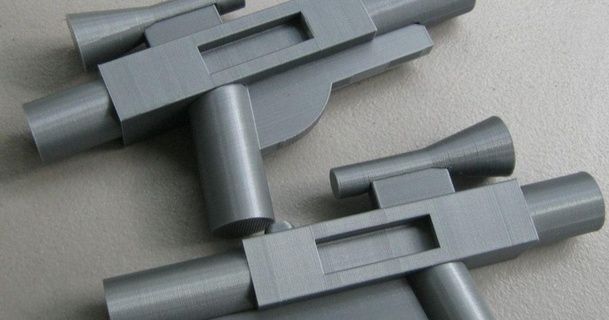 dev Lego Lazer tamamen bağımlı indir Bedava stl model printablescom 3d modeller kostümler Aksesuarlar sahne tabanca jumbo 3d print model - Mito3D