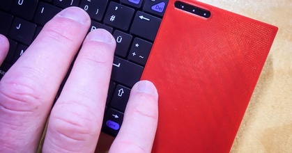 copertura touchpad k12 rii tastiera tastatur grazie Scarica gratuito stl modello printablescom 3d Modelli gadget copertina guaina 3d print model - Mito3D