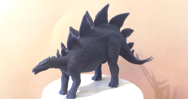 poly stegosaurus 3d kitchen download free stl model printablescom models art & design sculptures dino dinosaur 3d print model - Mito3D