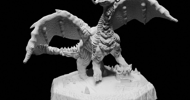 nightmare dragon juusozart download free stl model printablescom 3d models toys & games rpg figures dnd dndminiature dungeonsanddragons miniature 3d print model - Mito3D