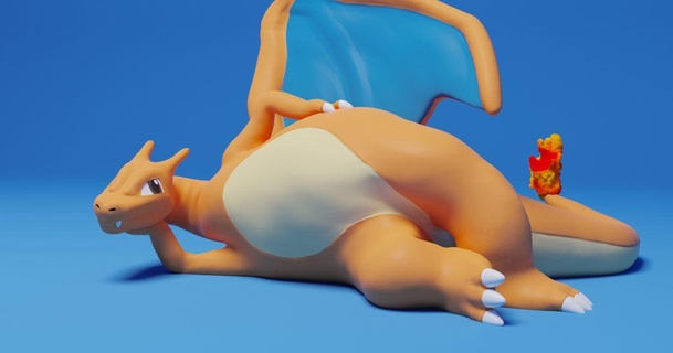 ceniza charizard juusozart descargar gratis stl modelo imprimiblescom 3d modelos Arte diseño esculturas anime Ashketchum pokemon figuras 3d print model - Mito3D