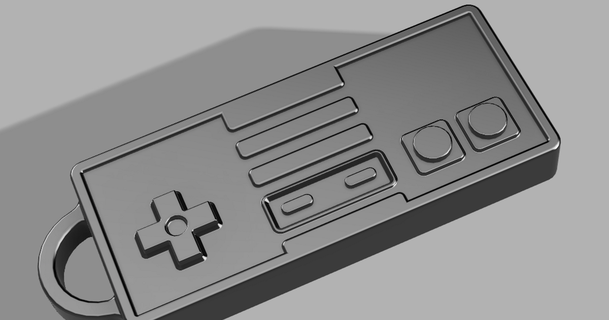 nes controlador chaveiro cana baixar livre stl modelo printablescom 3d modelos aparelhos Nintendo Schluesselanhaenger 3d print model - Mito3D